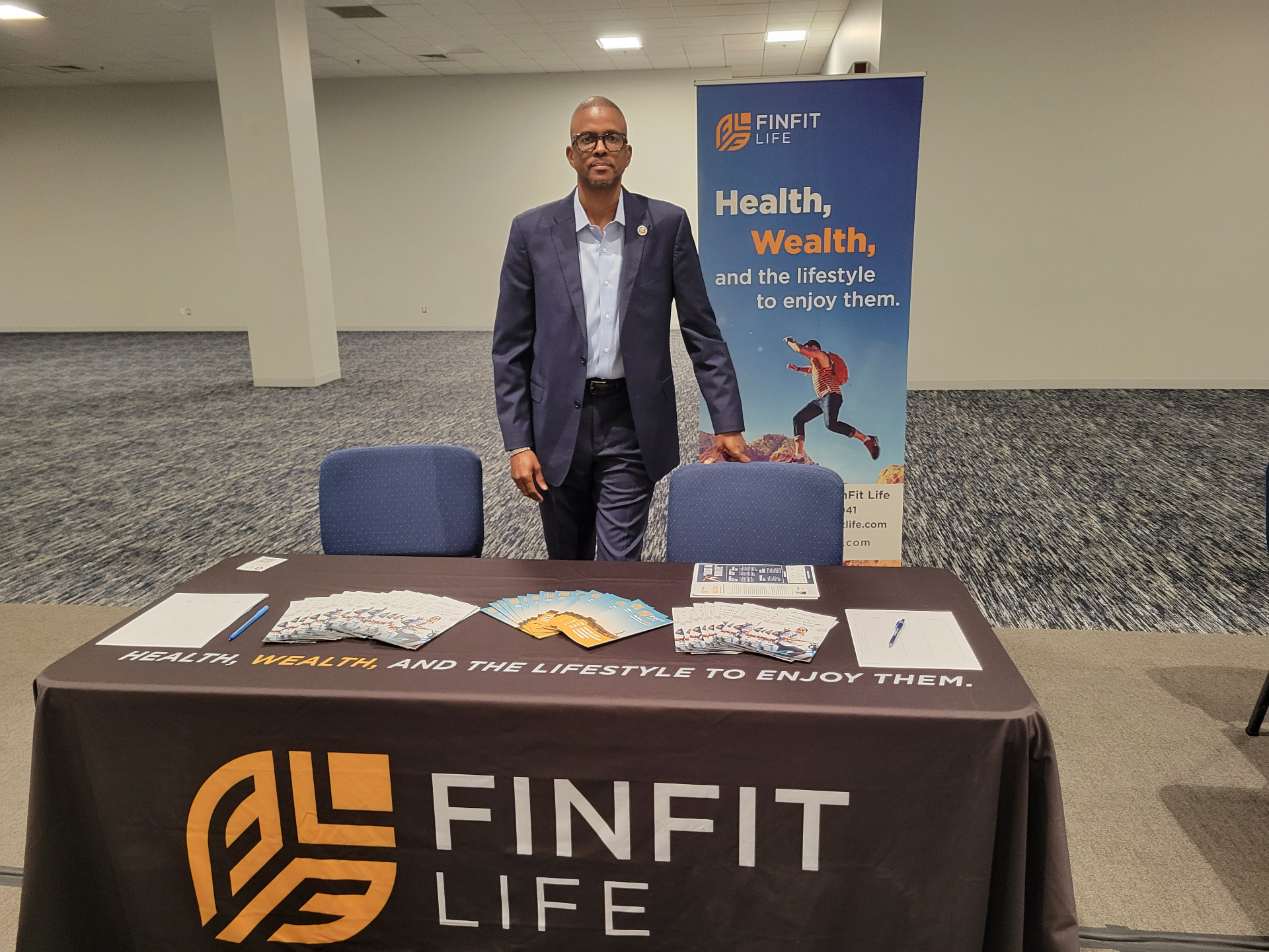 Corey Artisi connecting with clients at an Artis Insurance Group event