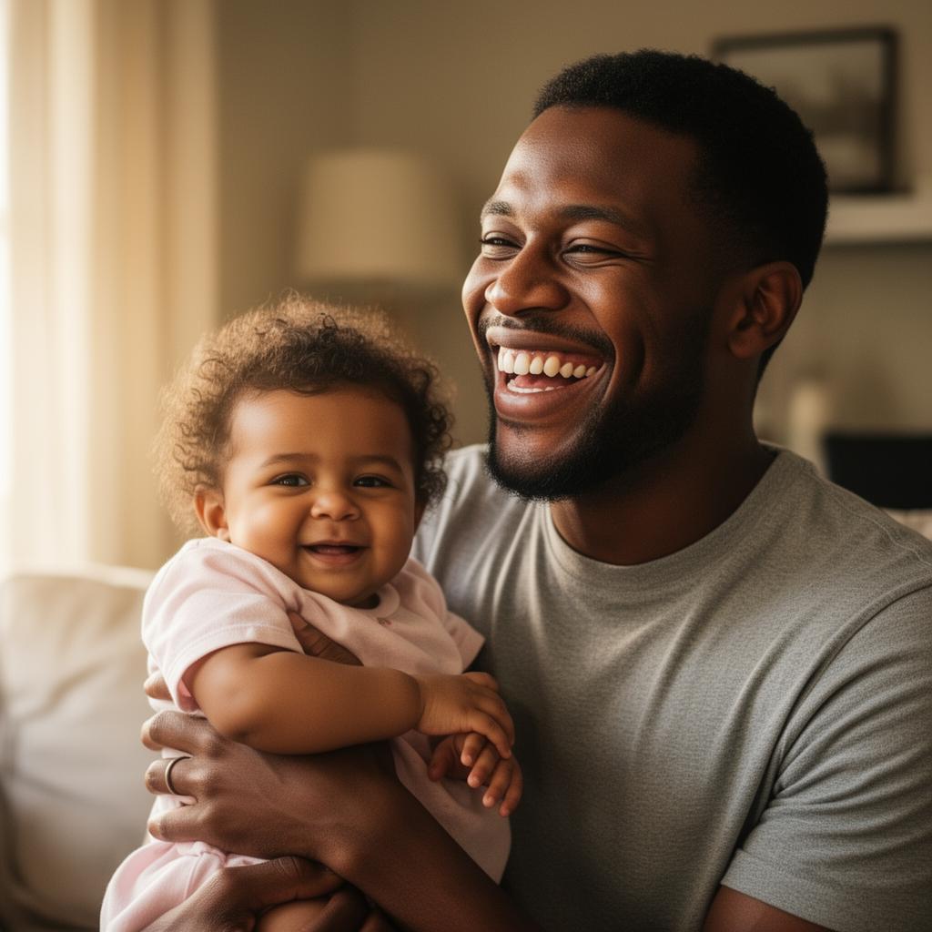 Jason McGee smiling with their family